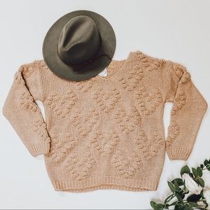*POPULAR* Heart Pom Sweater